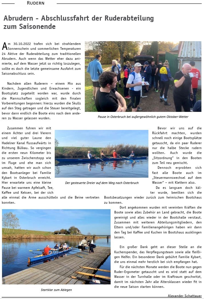 miniMARINA - Kanuten auf Tour - Abrudern auf dem Hadelner Kanal miniMARINA - Kanuten auf Tour - Abrudern auf dem Hadelner Kanal